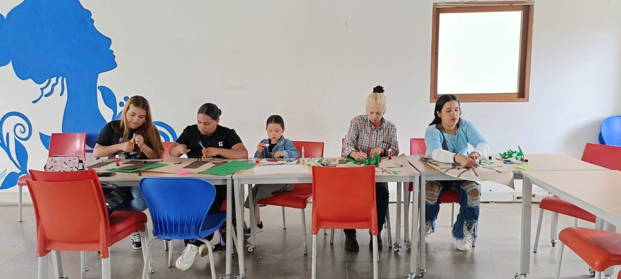 Folks sitting at a table